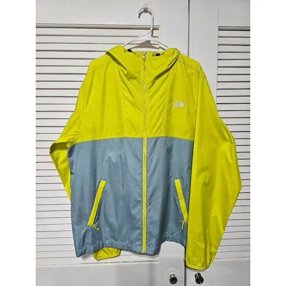 NWOT North Face Men's Cyclone 2.0 Hooded Jacket Sulphur Spring Green Size L 3161 - Picture 10 of 14